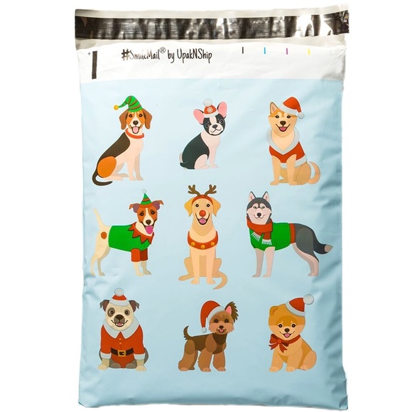 💝 25 10X13 Festive Pup Printed Mailers CLEARANCE - Picture 5 of 6